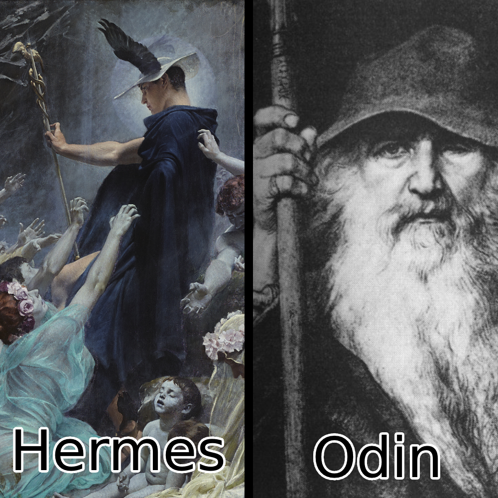 Hermes und Odin