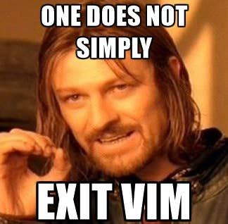 Exit vim meme